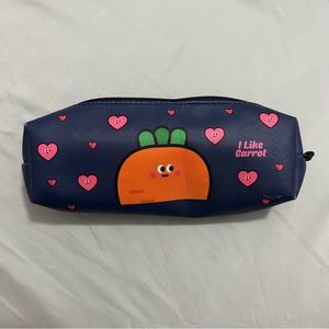 cute carrots pencil pouch
